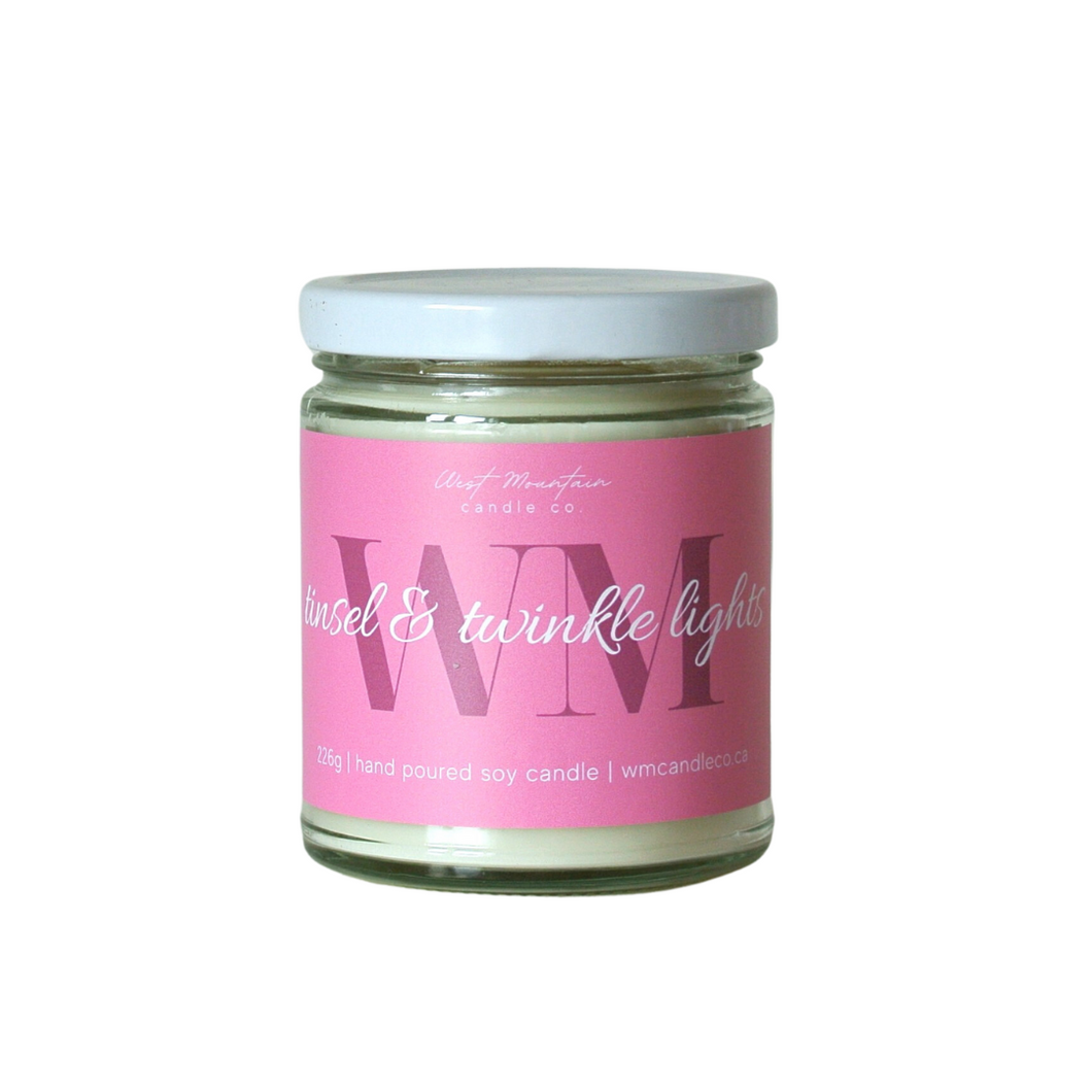 TINSEL & TWINKLE LIGHTS SOY CANDLE